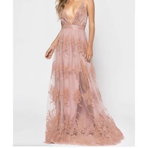 PROMENADE MAXI DRESS - BLUSH